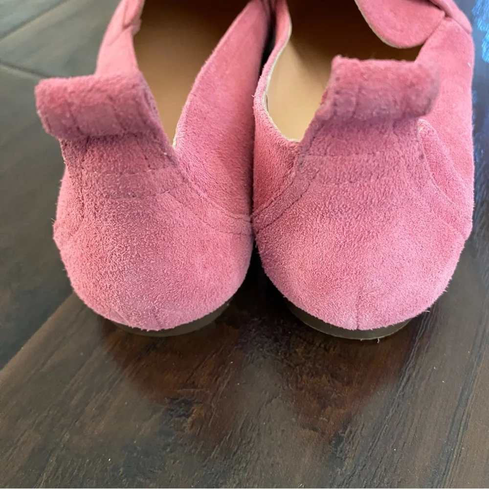 J. Crew Women's Pink Leather Upper Flat Shoe Size 7 - Picture 4 of 6